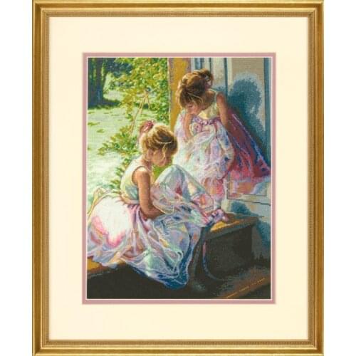 Needlework,DIY Aida 14CT Canvas Cross stitch,for Embroidery kits,Art Cross-Stitching Set handmade Ballet girl people home decor