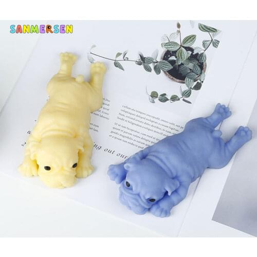 Squishy Cute Dog Pig Toys Antistress Squeeze Slow Rising Soft Sticky Stress Relief Funny Squeeze Toys for Kids Adults Gift