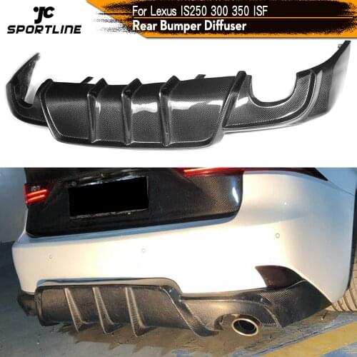 Carbon Fiber / FRP Rear Bumper Diffuser Lip Spoiler Bumper Guard for Lexus IS IS250 IS300 IS350 2013 - 2016 IS F Sedan 2013 2014