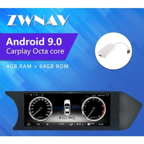 ZWNAV Android 9.0 Car Stereo Player Video For Mercedes-Benz C C204 (2011.6 2012 2013 2014) GPS Navigation Octa Core Capacitive
