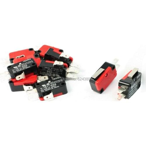10 Pcs / Lots x V-151-1C25 SPDT 1 NO 1 NC Short Straight Hinge Lever Arm Limit Micro Switch