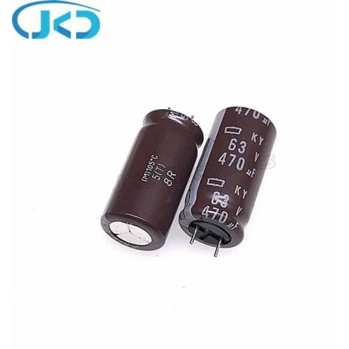 10pcs NIPPON NCC KY Series 63V470UF 12.5*25mm electrolytic capacitor NCC 470UF 63V lxz CHEMI-CON 470uF/63v Ultra Low Impedance
