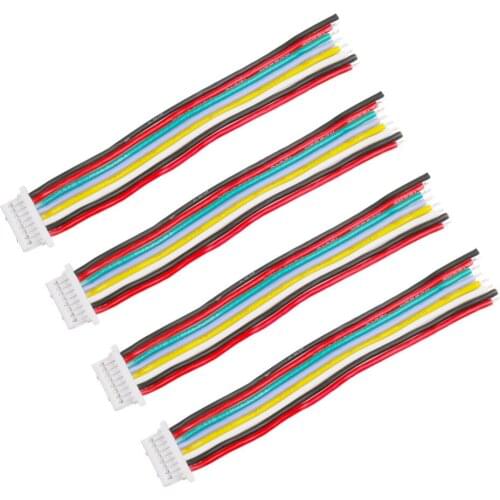 20pcs 8pin SH1.0 plug Connector with 60mm 30awg silicone cable wire for FPV RC Racing ESC DIY accessory