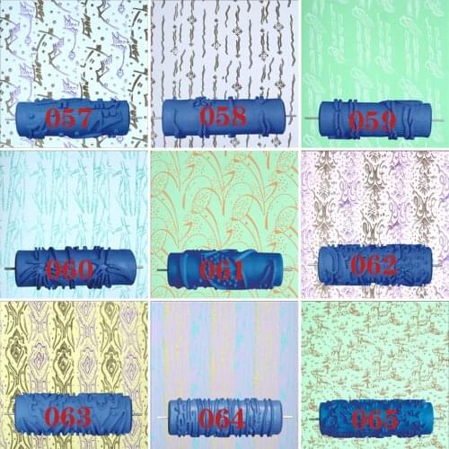 27 Patterns Wall Decoration Paint 5" Rubber Roller Brush Head Without Painting Tools Wallpaper Home Room Painting Machine 57-84