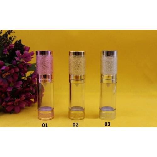 30pcs 15ml 0114 Vacuum spray bottle fine mist spray bottle Airless Pump cosmetics perfume bottle subpackage jar Sample travel