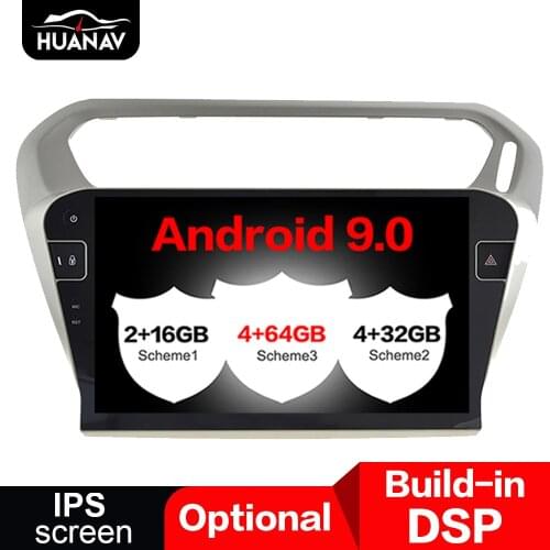 Android 9.0 Car DVD player GPS navigation for PEUGEOT 301 2014-2017 For Citroen Elysee 2014-2017 Multimedia Auto Stereo unit