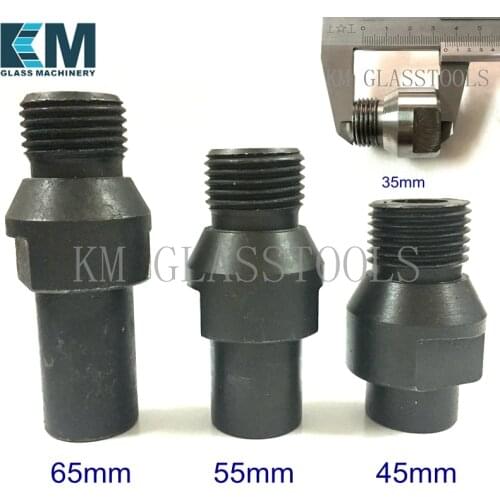 Free Shipping! High Quality! Adapter for Glass Morse Cone Drill Bits(Drill sleeve), Length 35/45/55/65mm
