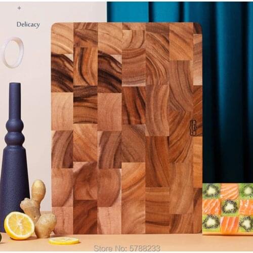 LARGE Rectangle Cutting Board End Grain Butcher Block, Whole Wood chopping Blocks, Tailand Acacia Wood, cutting board wood kitch