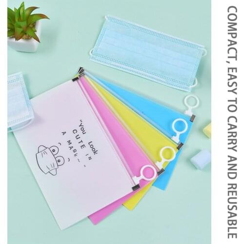 4pcs/10pcs Mask Storage Box PP Portable Mask Holder Organizer Face Masks Container Reusable Ouutdoor Dustproof Mask Case