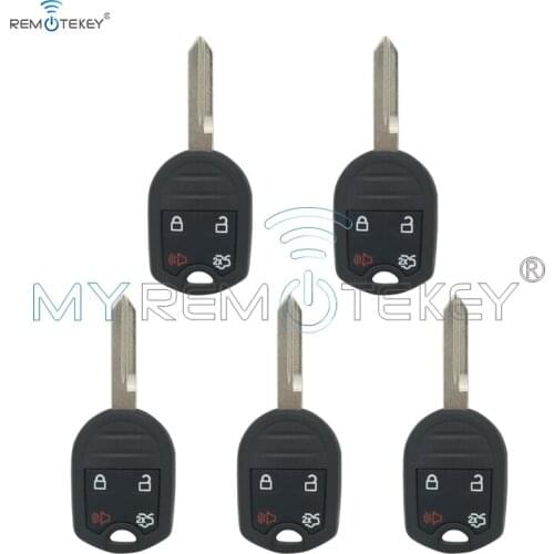 Remtekey 5pcs Remote key shell case 4 button FO38 blade 164-R8073 for Ford Edge Escape Fusion Mustang 2007-2011
