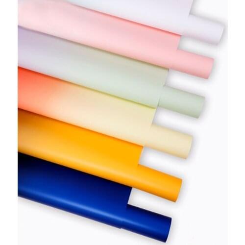 Floral Packaging Paper Plastic Waterproof Tissue Wrapping Paper Gift Packaging Origami Paper Florist Supplies Decoration 20pcs