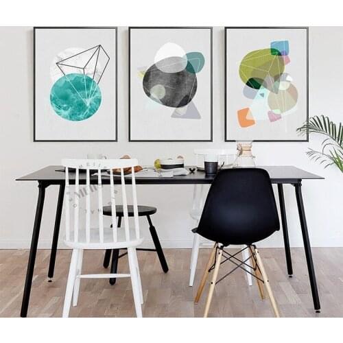 Nordic Style Abstract Color Impact Frameless Decorative Painting The Living Room Bedroom Den Entrance Hallway Paintings Core