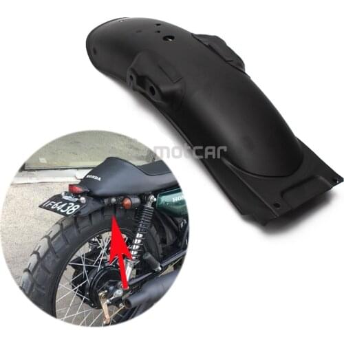 For CG125 Retro Modification Motorcycle Motorbike Rear Fender Protector MudGuard Cover 1Set Black Metal
