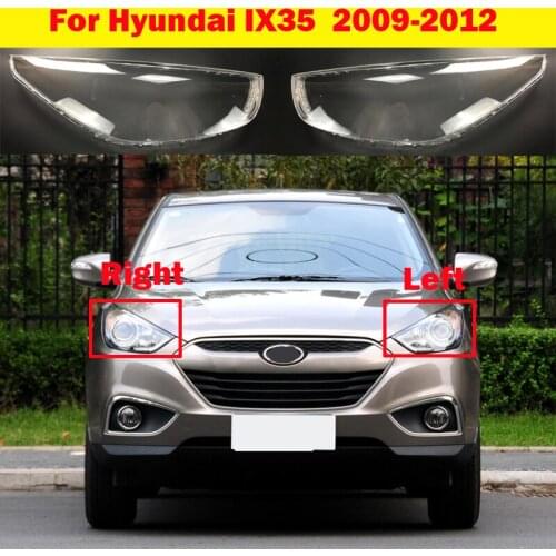 For Hyundai IX35 New Car Front headlamps transparent lampshades lamp shell headlights cover 2009-2012