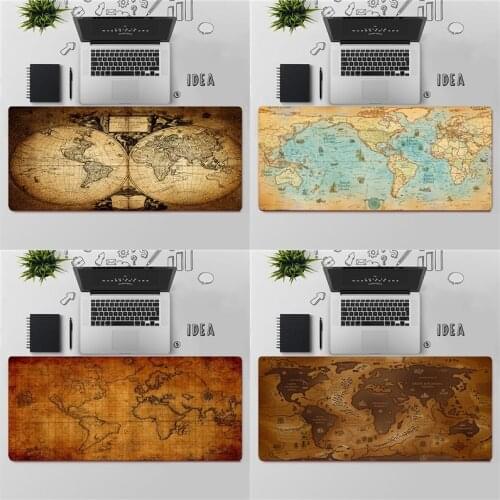 Gaming Mouse Pad Large Mouse Pad PC Gamer Computer Mouse Mat Big Mousepad Keyboard Desk Mat XXL Carpet Old World Map Mause Pad