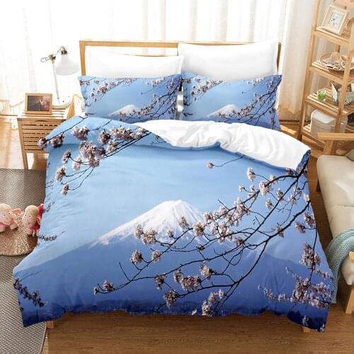 Beauty Tree and Flower Bedding Set Single Twin Full Queen King Size Tree Bed Set Childrens Kid Bedroom Duvetcover Sets 3D 016