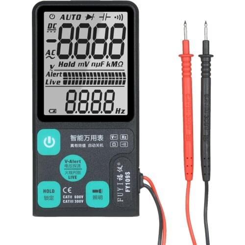 FY109X Multimeter Ultra-Thin Large Screen Digital Meter AC/Direct Current Voltage NCV Tester Resistance Frequency Measurement