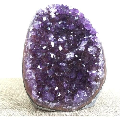 Natural amethyst gemstone meditation Healing crystal cluster specimen home decoration Uruguay geode