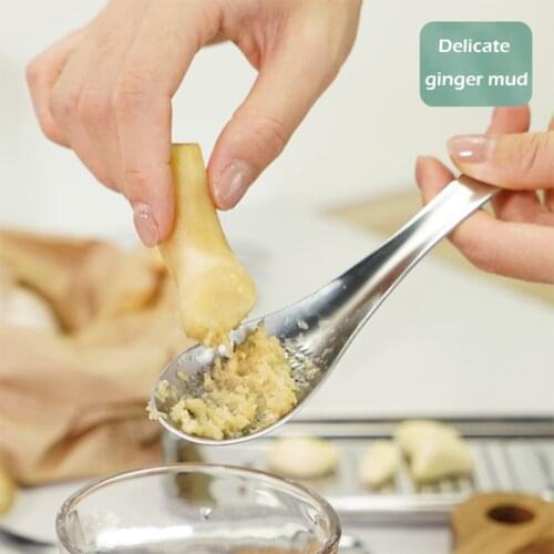 Stainless Steel Garlic Presser Lemon Zester Crusher Ginger Grater Vegetable Garlic Cooking Spice Grinder Kitchen Accessories