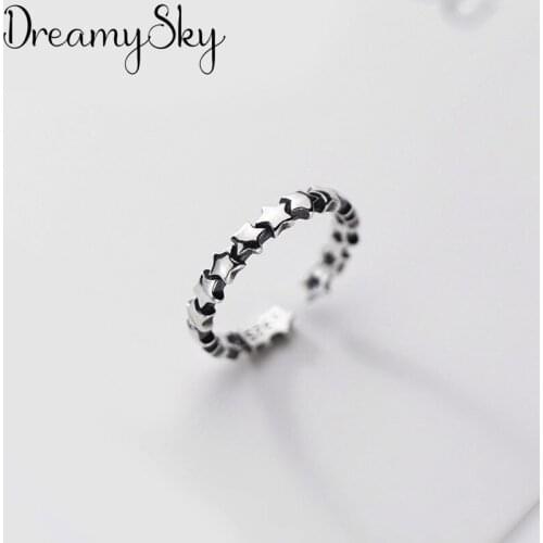 New Charming Star Finger Ring for Women Vintage Boho Knuckle Party Rings Gothic Punk Jewelry Gifts for Girls 2020