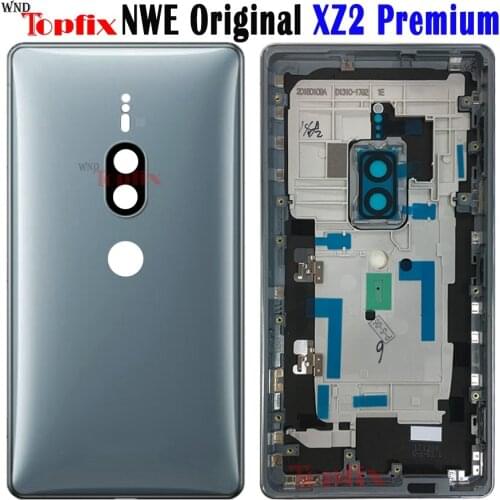 NEW Original For Sony XZ2 Premium Battery Cover For Sony Xperia XZ2 Premium Back Battery cover XZ2 P Housing Dual H8166 Case