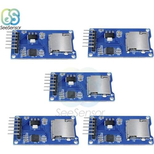 5Pcs Micro SD Storage Expansion Board Micro SD TF Card Memory Shield Module SPI For Arduino