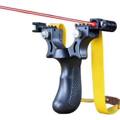 Tool parts Laser Aiming Slingshot Equipped with Level Instrument for Outdoor Sports Hunting Using High Power Slingshot Catapult