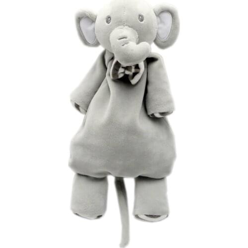 Super soft Baby stuffed animal soothe blanket Bunny Security Blanket elephant pacify towel newborn teether appease blanket