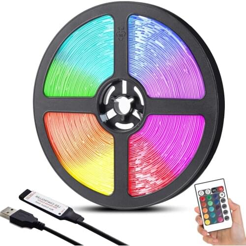 Led Light bar Infrared Rgb 2835 Usb 5V Fita Led 3.2-16.4 Feet Ribbon Light LED Light Suitable For room Ceiling Suitable For Clo