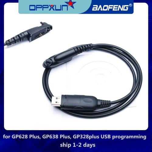 OPPXUN USB Programming Cable for Motorola GP344, GP344R, GP366R, GP388, GP388R, GP644, GP688, GP628 Plus, GP638 Plus, GP328plus