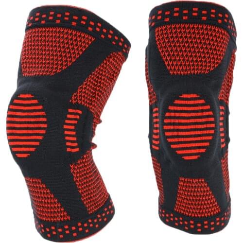 1 Piece Spring Support Silicon Spring Knee Pad Thickened Knee Protector Sports Safety Protection Kneepad with 4 Colors