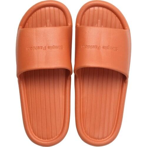 Women Indoor Home Slippers Summer Non-slip Flip Flops Bath Slippers Couple Family Flat Shoes Hotel Bathroom Sandal Slippers