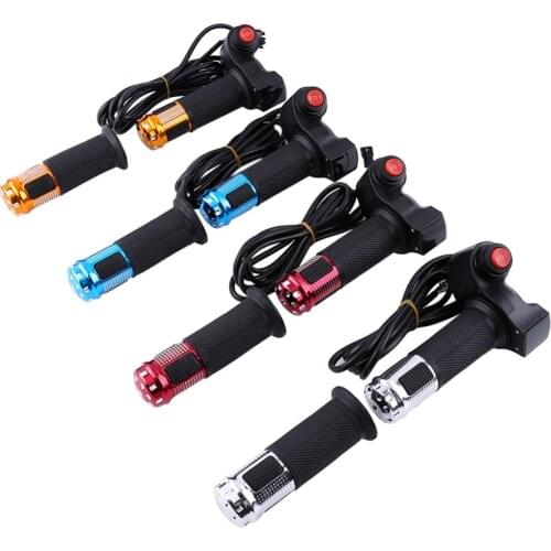 Electric Bike Motorbike Half Wrist Throttle E-bike Electric Scooter Throttle Grip Handlebar LED Display Indicator