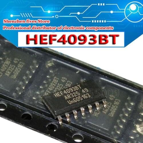 10pcs/lot HEF4093BT CD4093BM SOP HCF4093 SOP-14 HEF4093 4093 SOP14 logic device chip