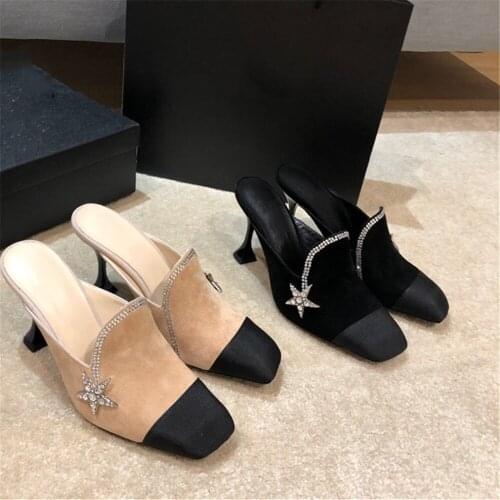 2021 New Spring Summer Womens Pumps Genuine Leather Shoes Luxury Brand Designer Shoes Hot Sell Slingback Shoes Popular Shoes