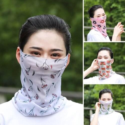 Summer Sunscreen Ear-Hanging Face Bandana Sun Protection Face Cover for Women Men Outdoors Activity M2