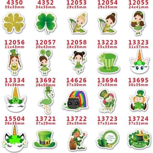 Free shipping 30 pcs St. Patrick Day cartoon character planar resin PR 4350