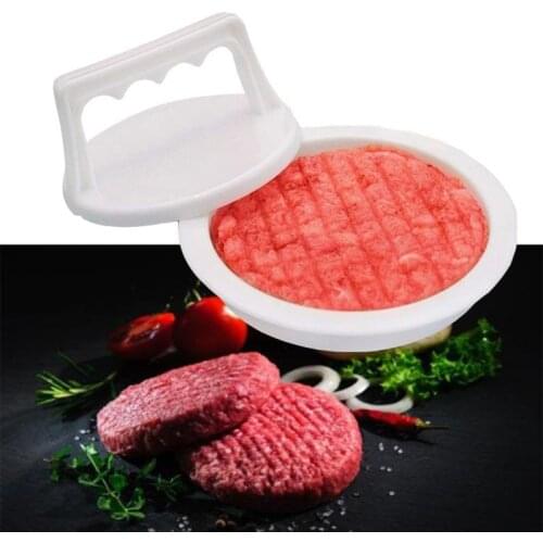 Safe Non-toxic Food-Grade Plastic High Quality Round Shape Hamburger Press Meat Beef Grill Burger Mold Kitchen Dining Bar Tools