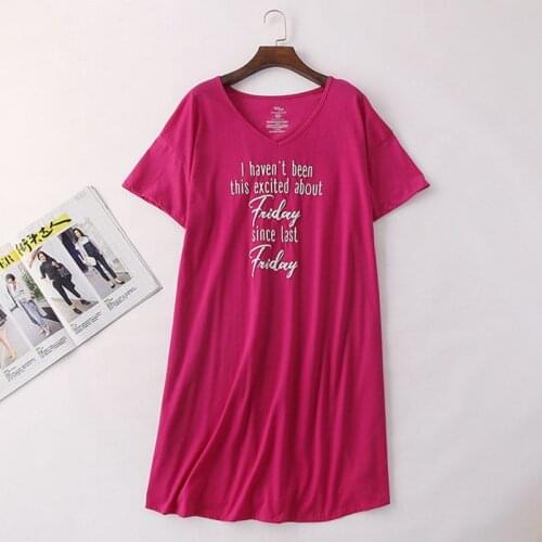 Brand Designer Homewear Women Casual Cartoon nightgown Ladies Cotton nightdress Female Round collar Plus size sleep dress