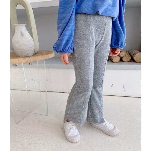 Baby Girl Pants 2020 Autumn New Childrens Clothing Baby Girl Solid Flare Pants Korean Style Toddler Girl Trousers Baby Clothes