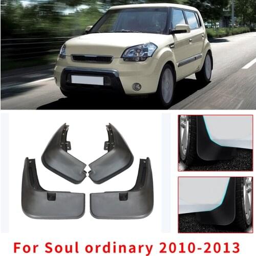 4Pcs Car Mud Guards For Kia Soul 2010 2011 2012 2013 Splash Guards Over Fender Kit Car Styling Fender Accessories Mud Flaps