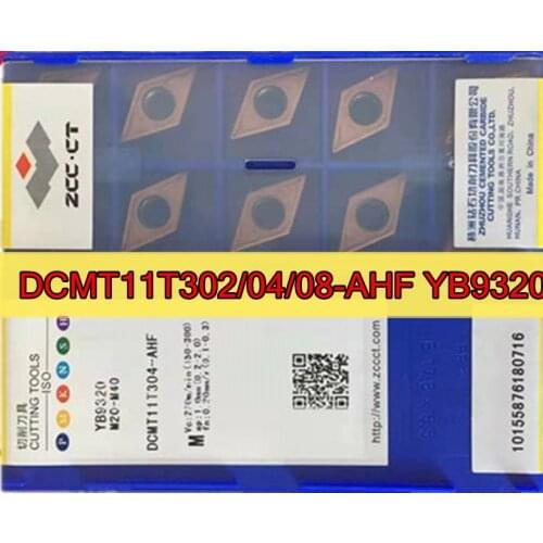 DCMT11T302 DCMT11T304 DCMT11T308 AHF YB9320 100% original Zcc.ct Carbide insert Processing: stainless steel