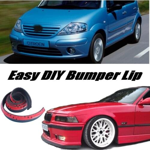 Bumper Lip Deflector Lips For Citroen C3 / C3 Picasso Front Spoiler Skirt For Car Tuning View / Body Kit / Strip