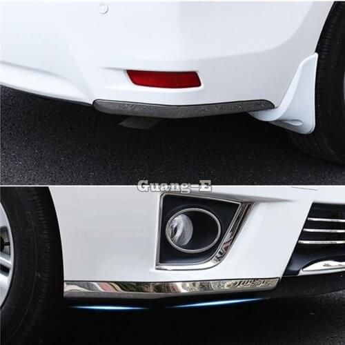 For Toyota Corolla Altis 2014 2015 2016 Car Side Bumper Corner Protection Trim Frame Stainless Steel Anti-Rub Cover Panel