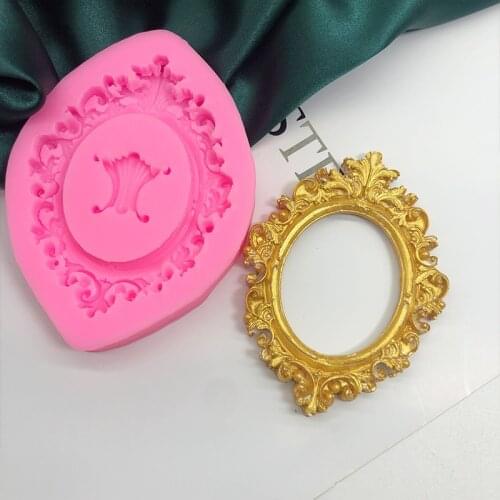 European vintage photo fondant mold chocolate candy cake decoration tool hand drop glue moulds cake decoration accessories