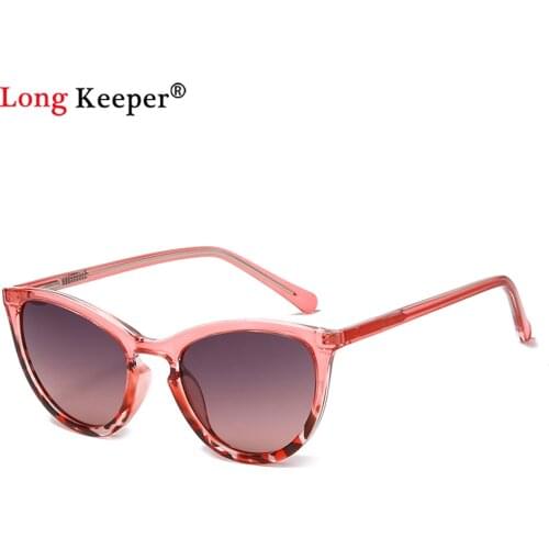 Ins Popular Small Cat Eye Sunglasses Women TR90 Frame Brown Sun Glass Brand Disgner Ladies Fashion Pink Leopard Gradient Glasses