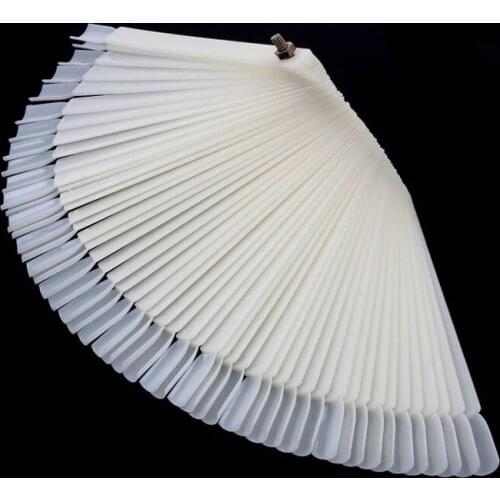 Hot sale Nail Art Tips Fan Natural False Tools Display Board Polish Manicure Fans Shape Gel Polish Color Practice Show Tools