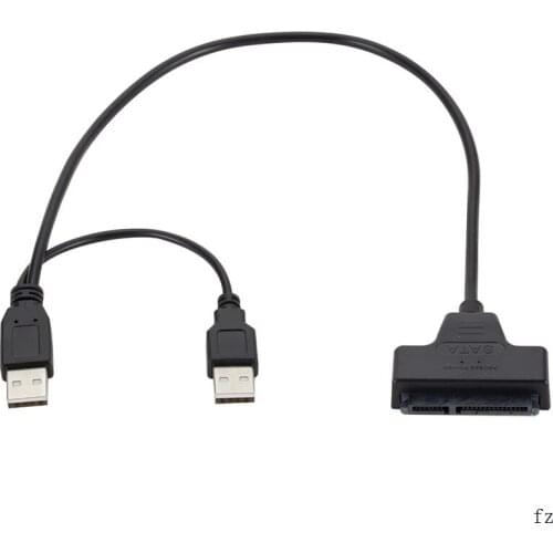 20 Pcs SATA 7+15Pin to USB 2.0 Adapter Cable for 2.5 HDD Laptop Computer Hard Driver Connection Cables