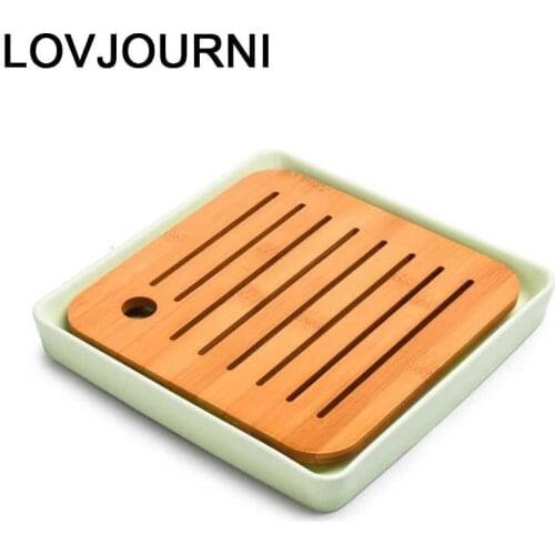 China Set Vassoio Da Portata Board Dienbladen Chinese Accessories High Teaware Gongfu Kung Fu Holder Serving Tea Tray