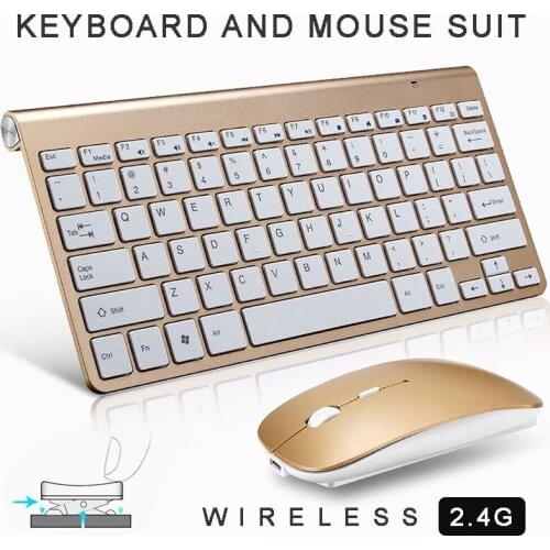 2.4G Wireless Keyboard And Mini Mouse Set Wireless Mice Set For Notebook Computer Desktop Computer Peripherals Laptop Desktop